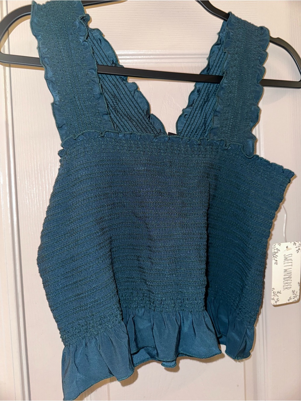 Scrunch Ruffle Crop Top